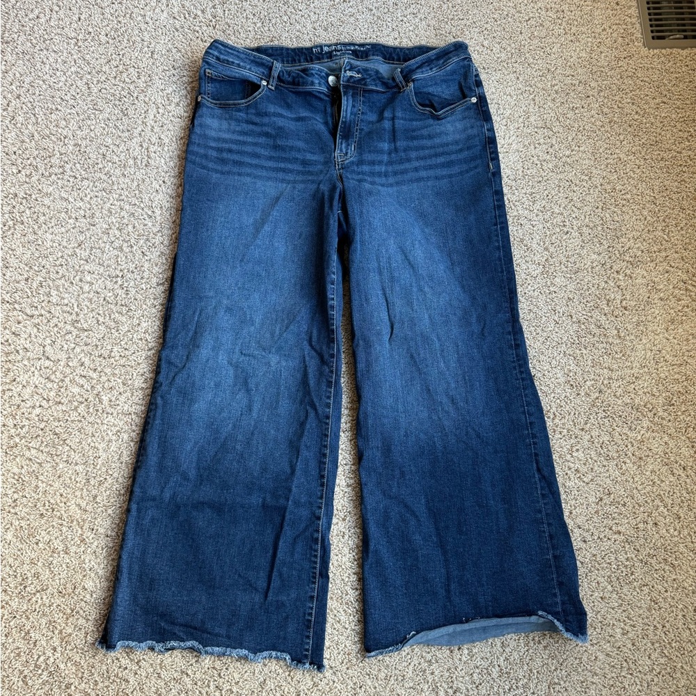 Maurices High Rise Wide Leg Jeans, 20